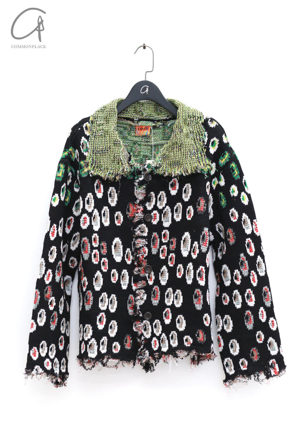 Vitelli 24 spring and summer reverse wide-angle collar blazer VTL-VIT050-HEI black